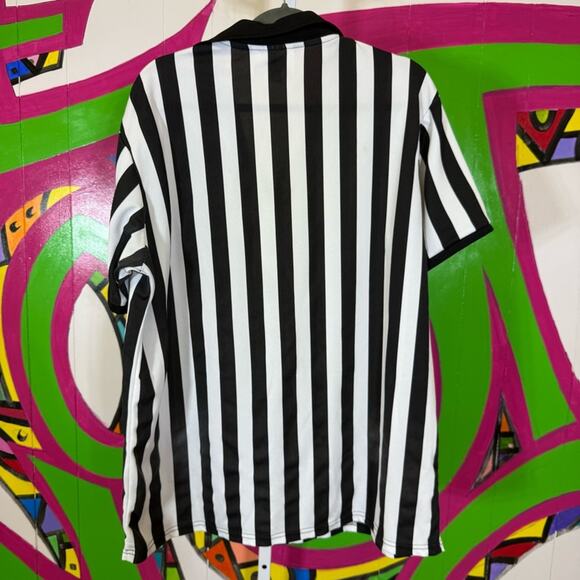 SMIT TEEZ Black and White Striped Shirt Referee Uniform. Size XL. Excellent cond - Picture 6 of 6